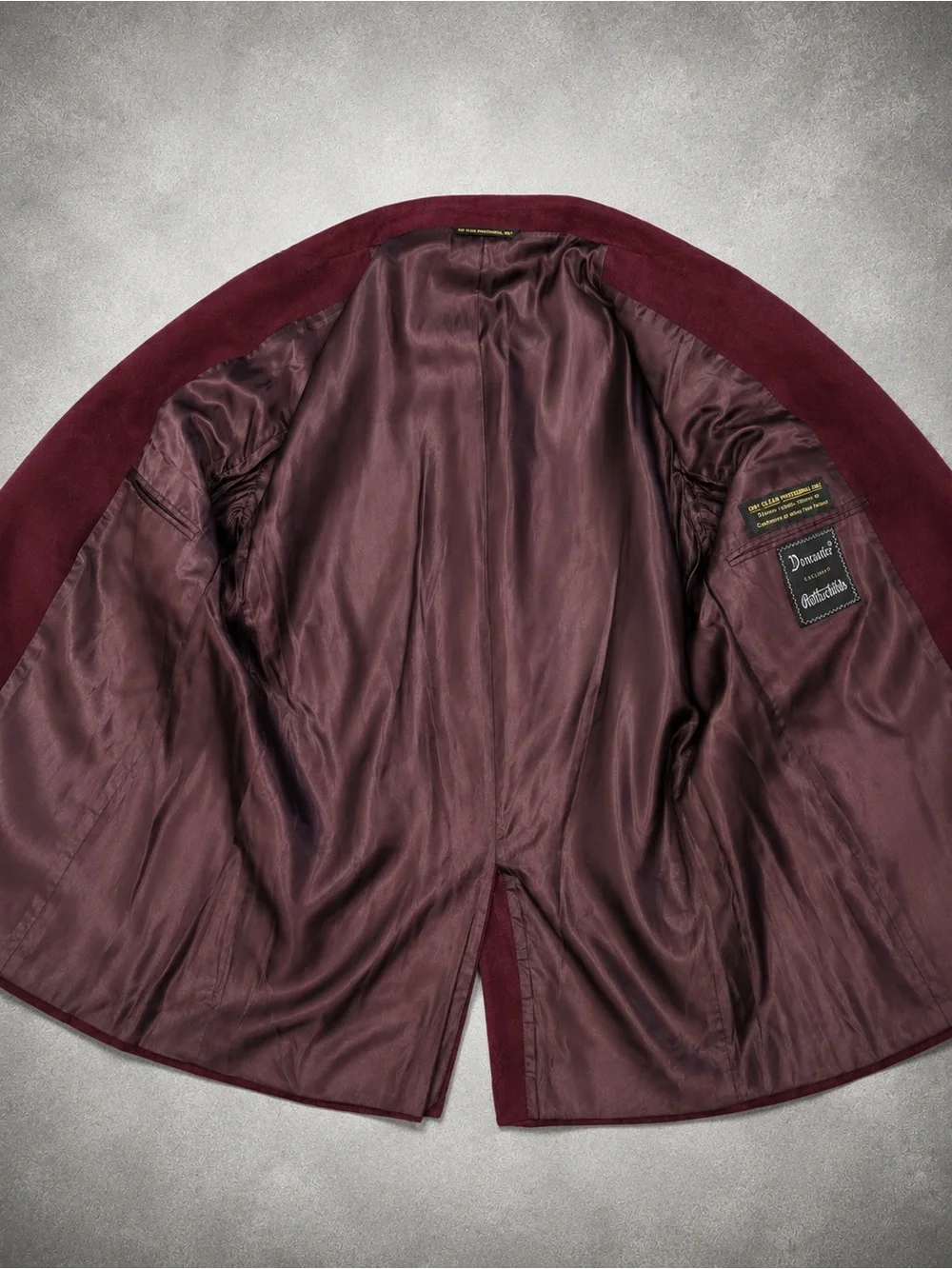 Vintage 1970 Doncaster Rothchilds Ultrasuede Burgundy Men's Blazer Sport Coat XL